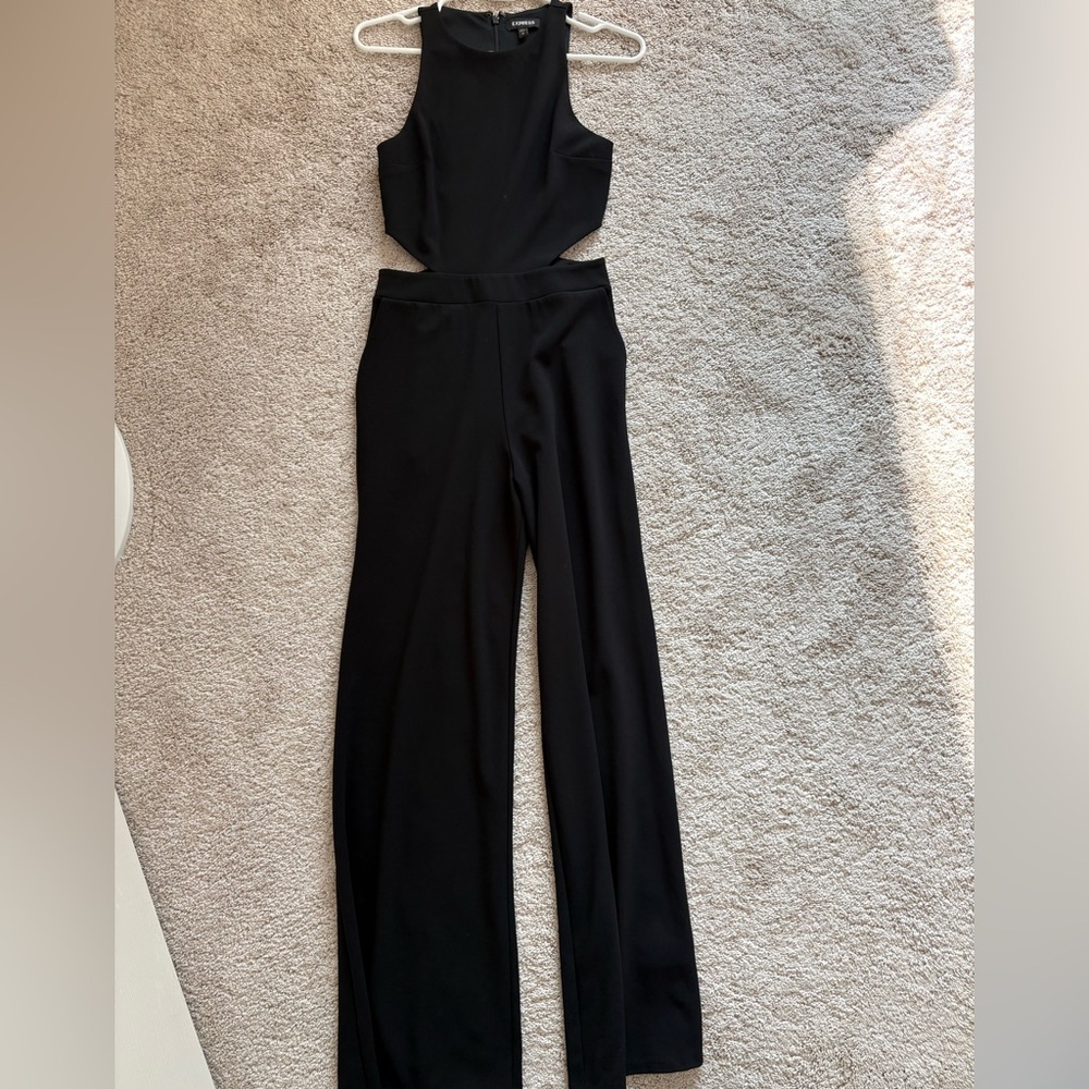 Express Black Cutout Jumpsuit